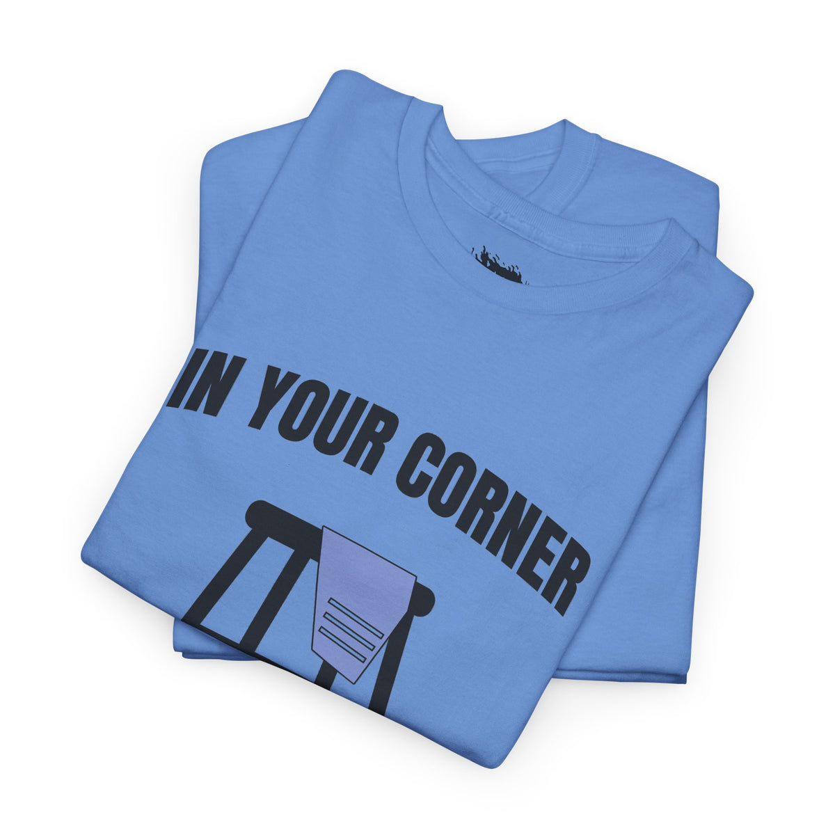 IMA Supporter – In Your Corner – Black/White – Periwinkle Stomach Cancer Awareness Tee