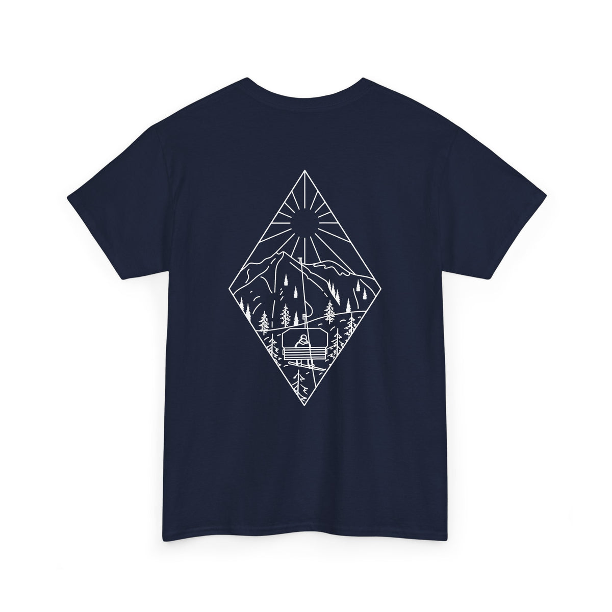 Chairlift - wht - Unisex Heavy Cotton Tee