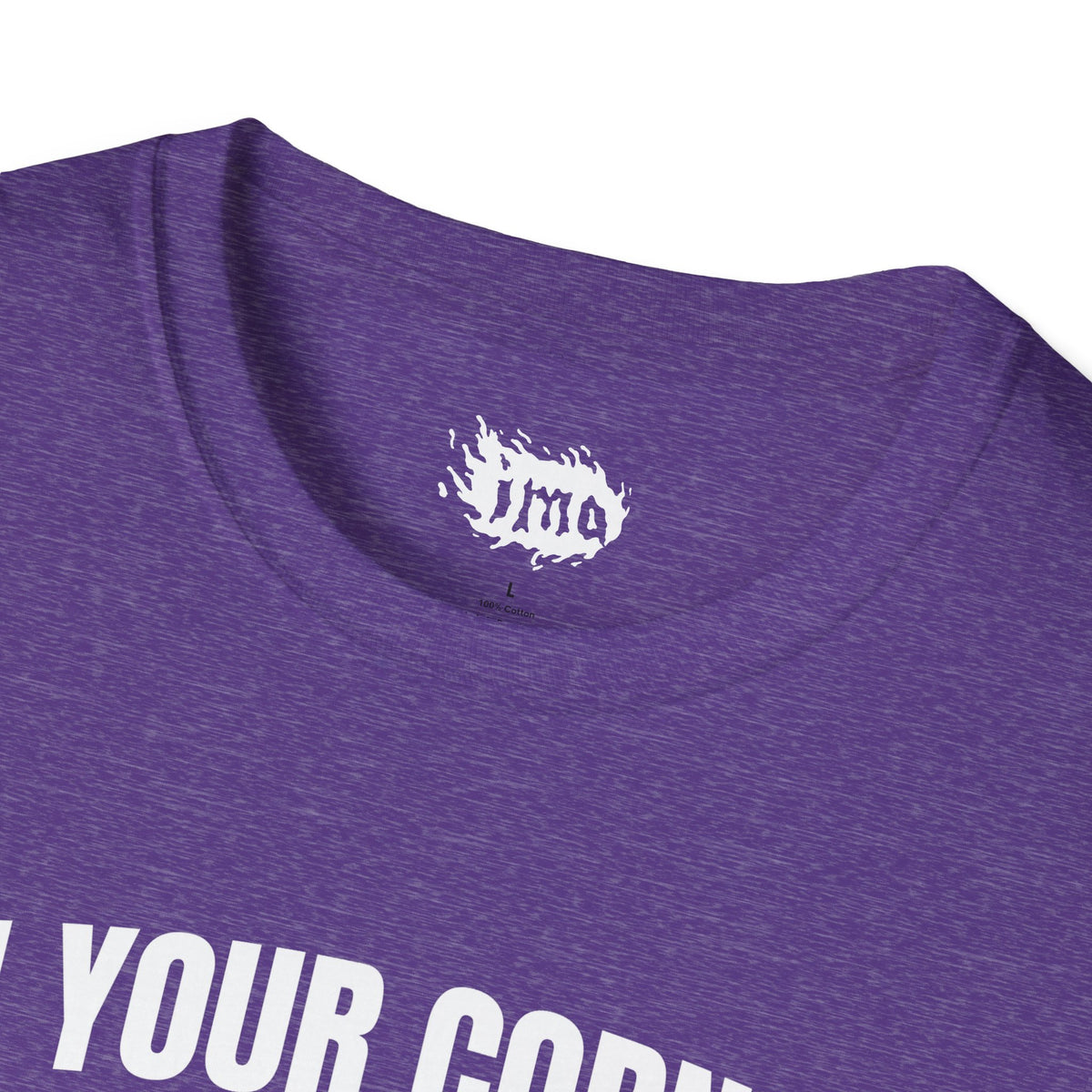 IMA Supporter – In Your Corner – Black/White – Purple Pancreatic Cancer Awareness Tee