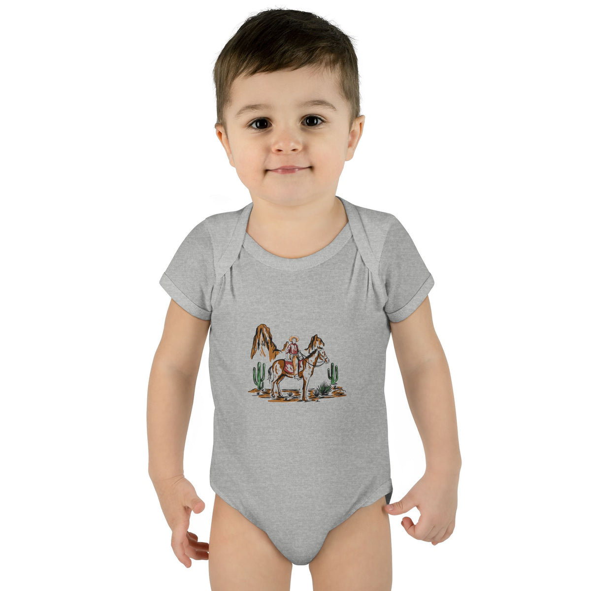 Cowboy - Infant Baby Rib Bodysuit