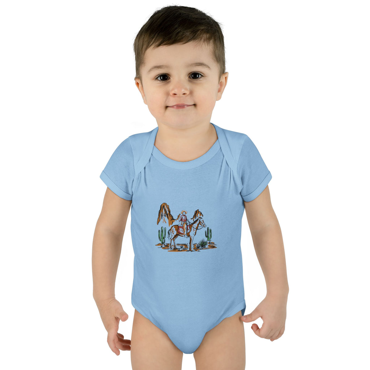 Cowboy - Infant Baby Rib Bodysuit