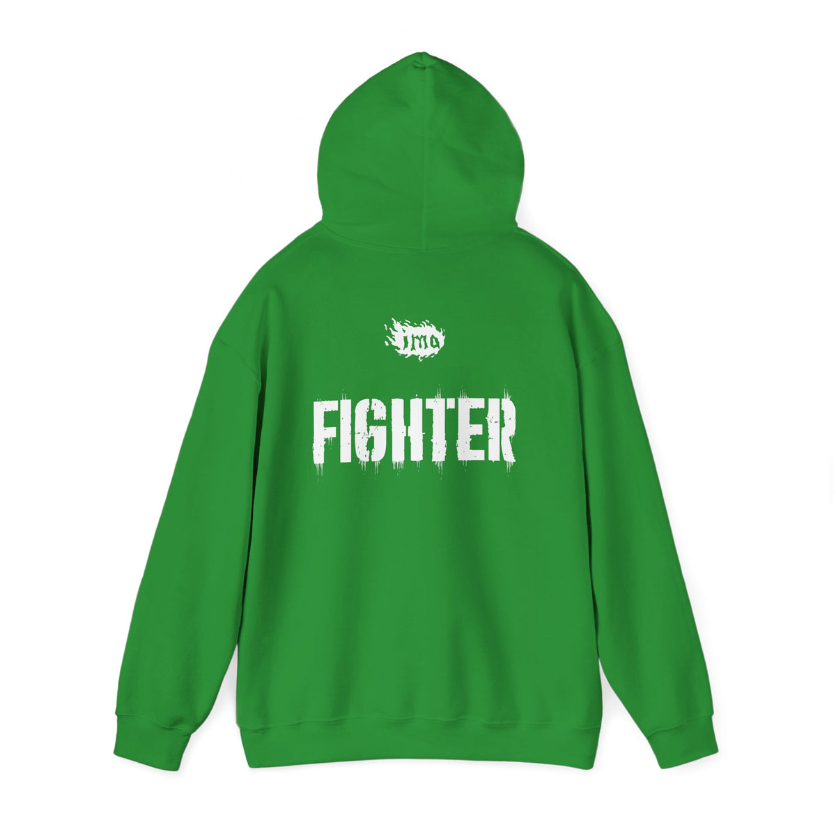 Fighter Small Text Hoodie - White