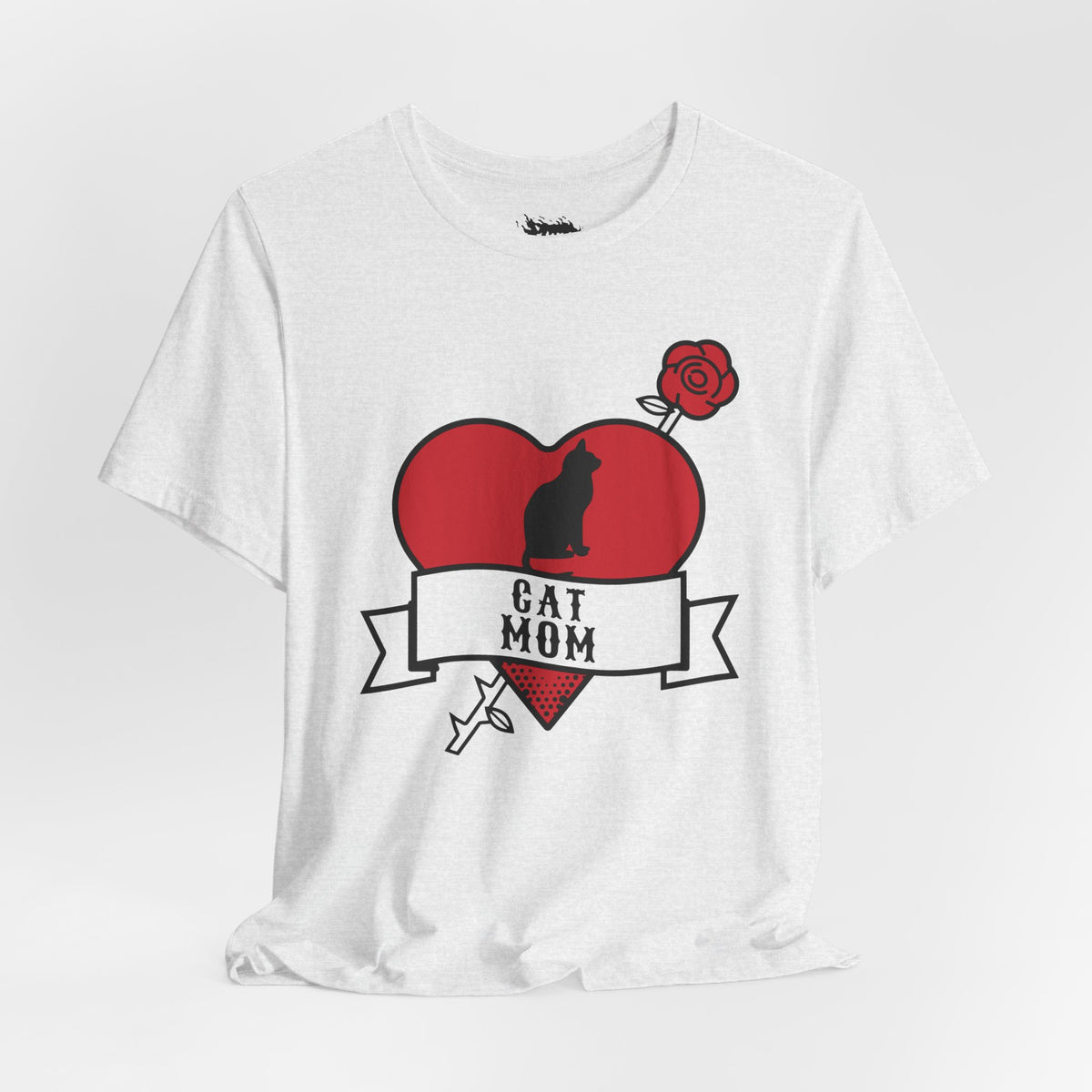 Cat Mom Tattoo Flash Tee