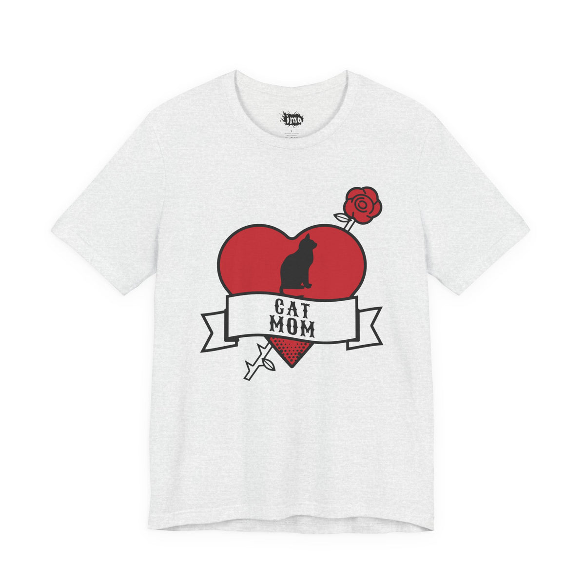 Cat Mom Tattoo Flash Tee
