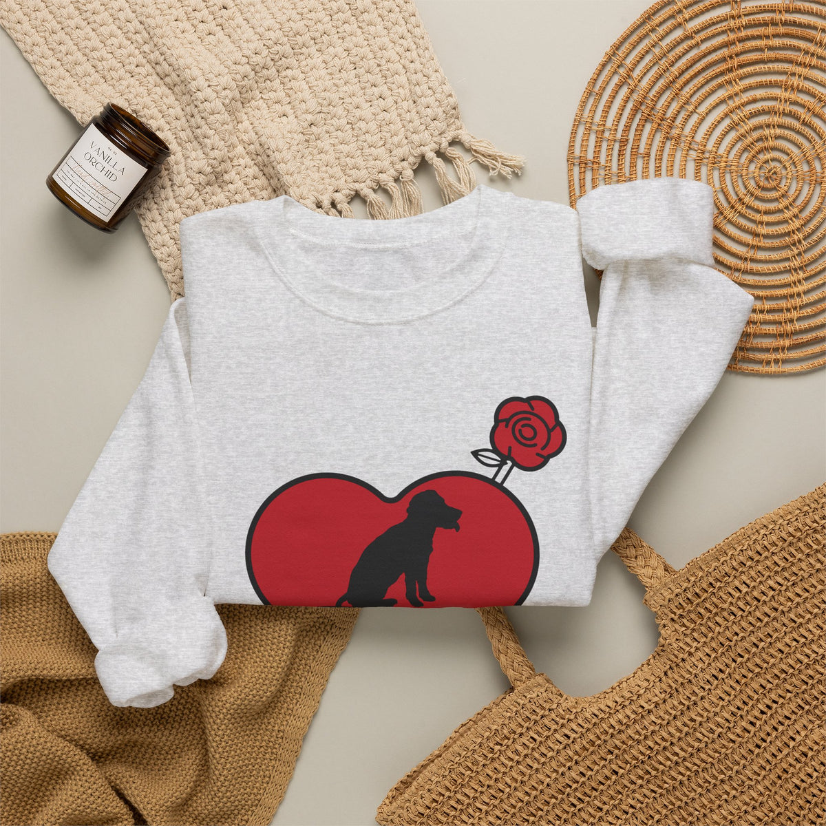 Dog Mom Tattoo Flash Crewneck Sweatshirt