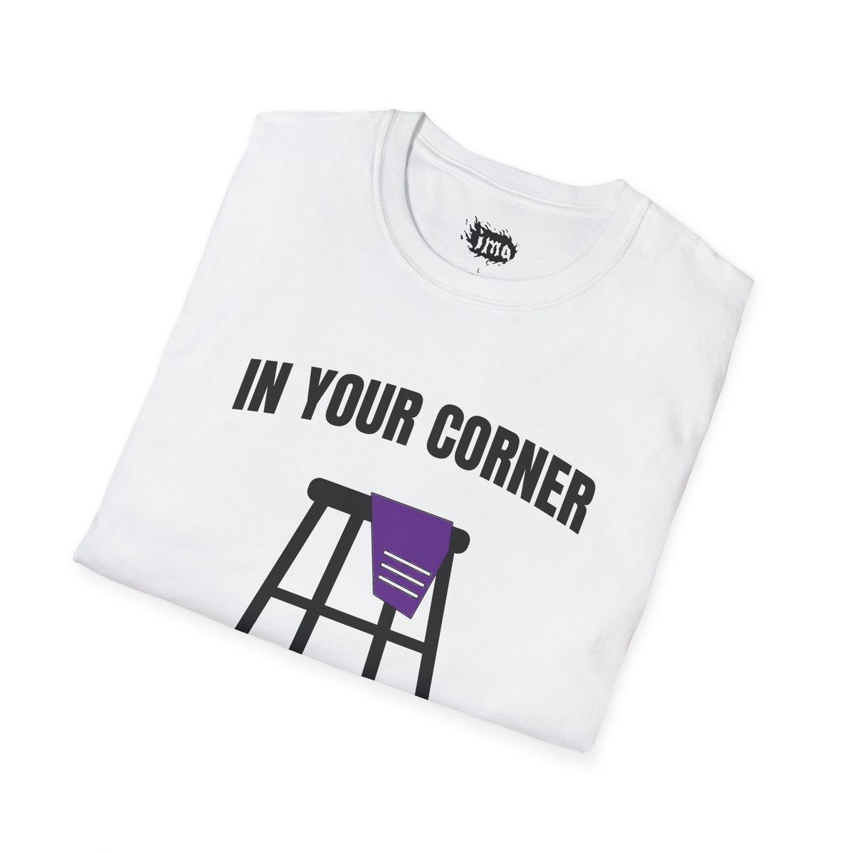 IMA Supporter – In Your Corner – Black/White – Purple Pancreatic Cancer Awareness Tee