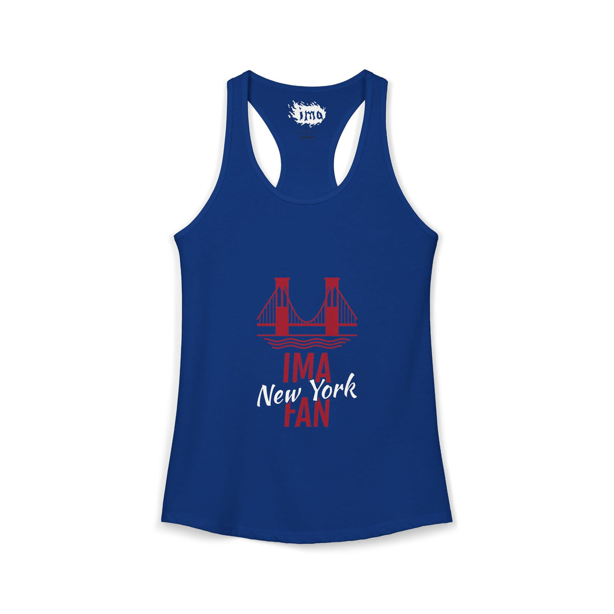 IMA Fan New York Bridge - Women's Racerback Tank