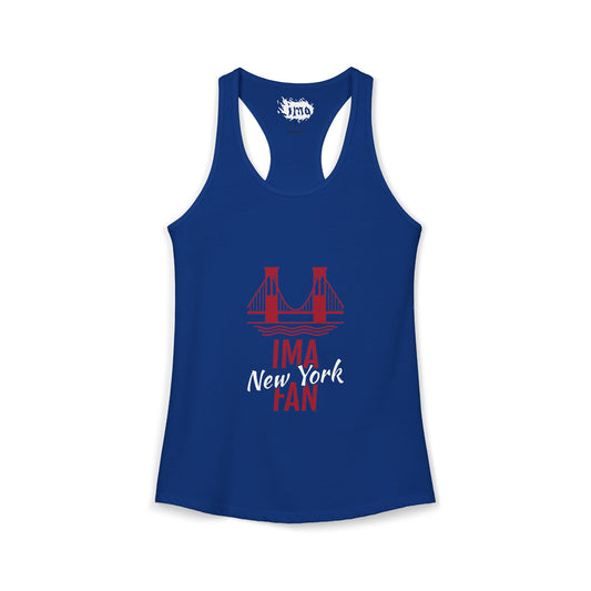 IMA Fan New York Bridge - Women's Racerback Tank