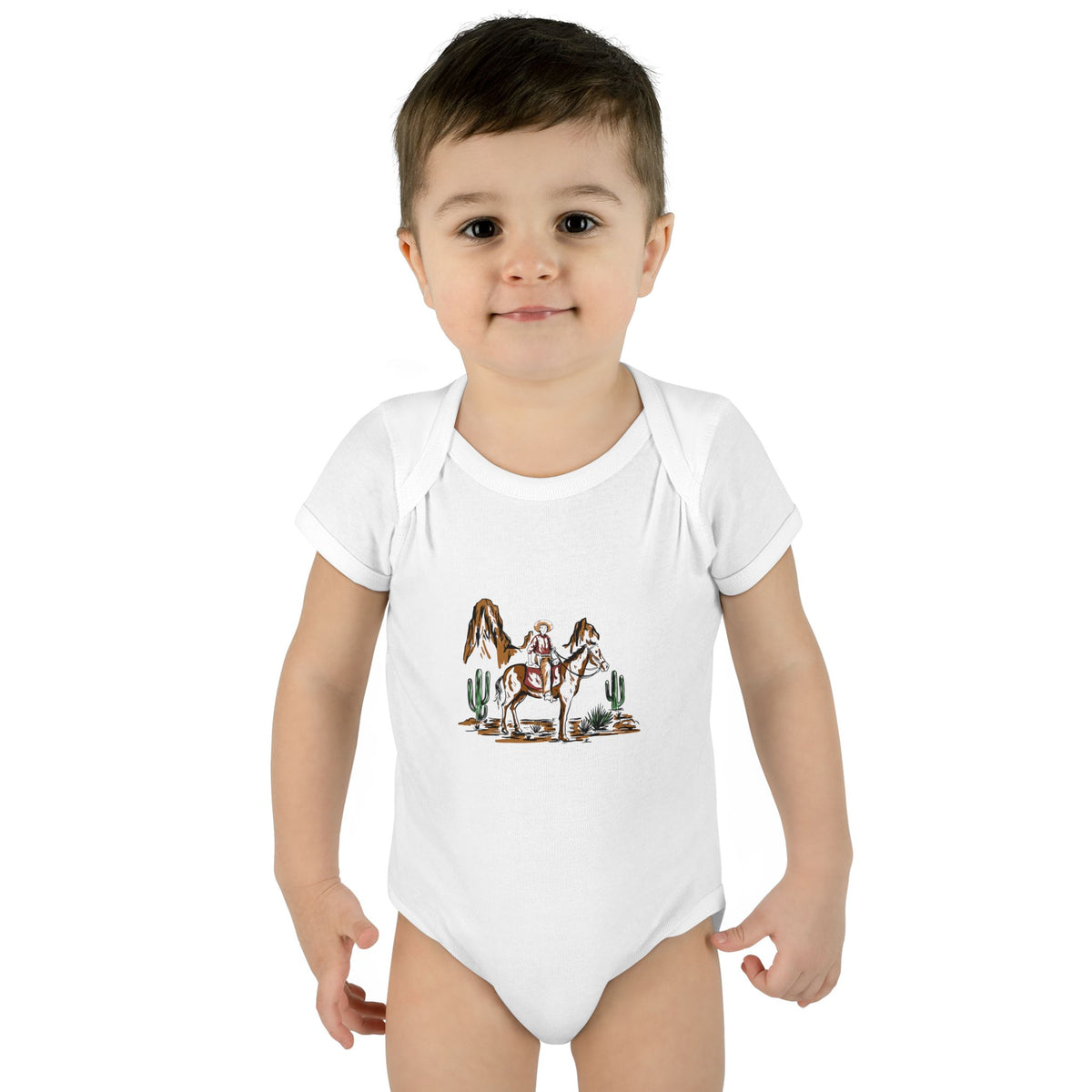 Cowboy - Infant Baby Rib Bodysuit