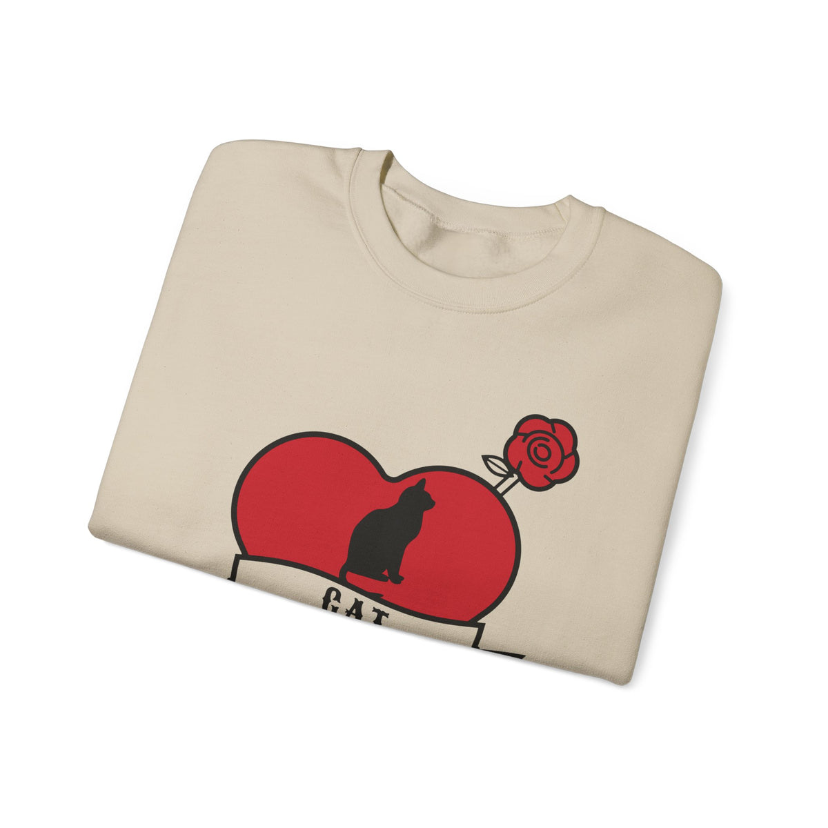Cat Mom Tattoo Flash Crewneck Sweatshirt