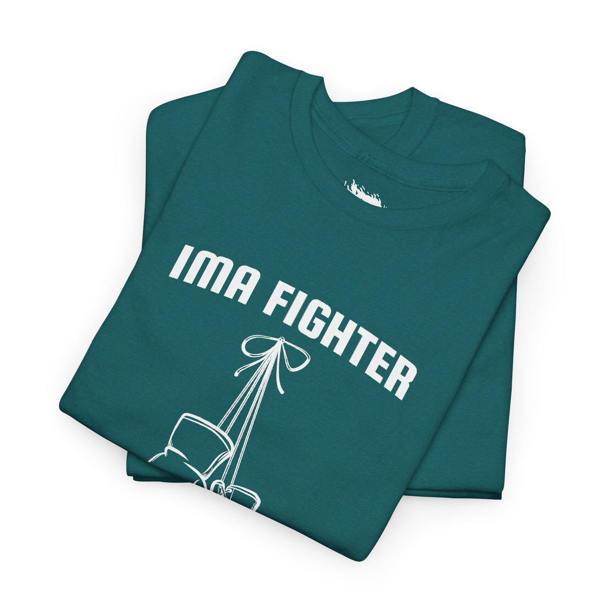 IMA Fighter – Teal Cervical Cancer Awareness Gloves Tee