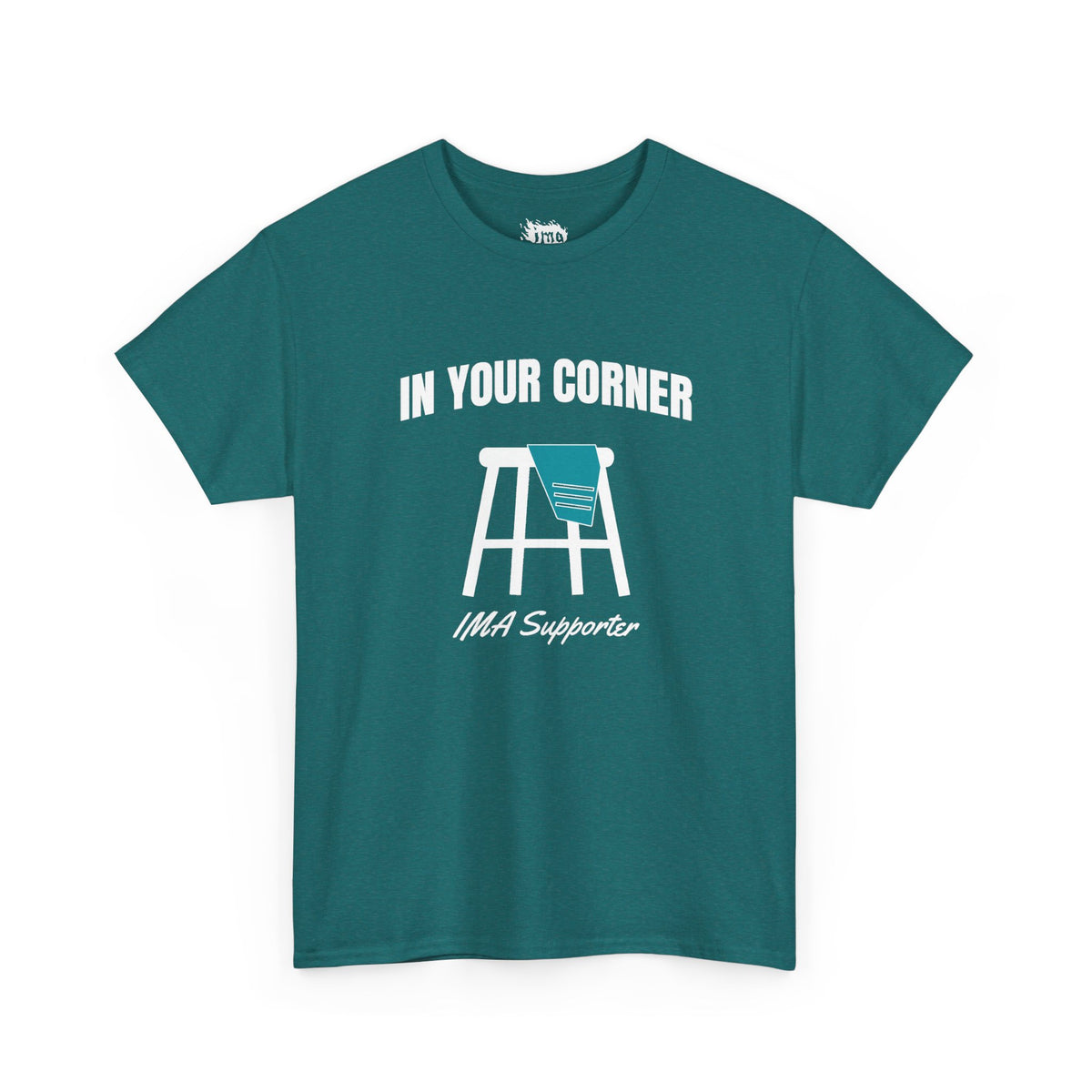IMA Supporter – In Your Corner – Black/White – Teal Cervical Cancer Awareness Tee