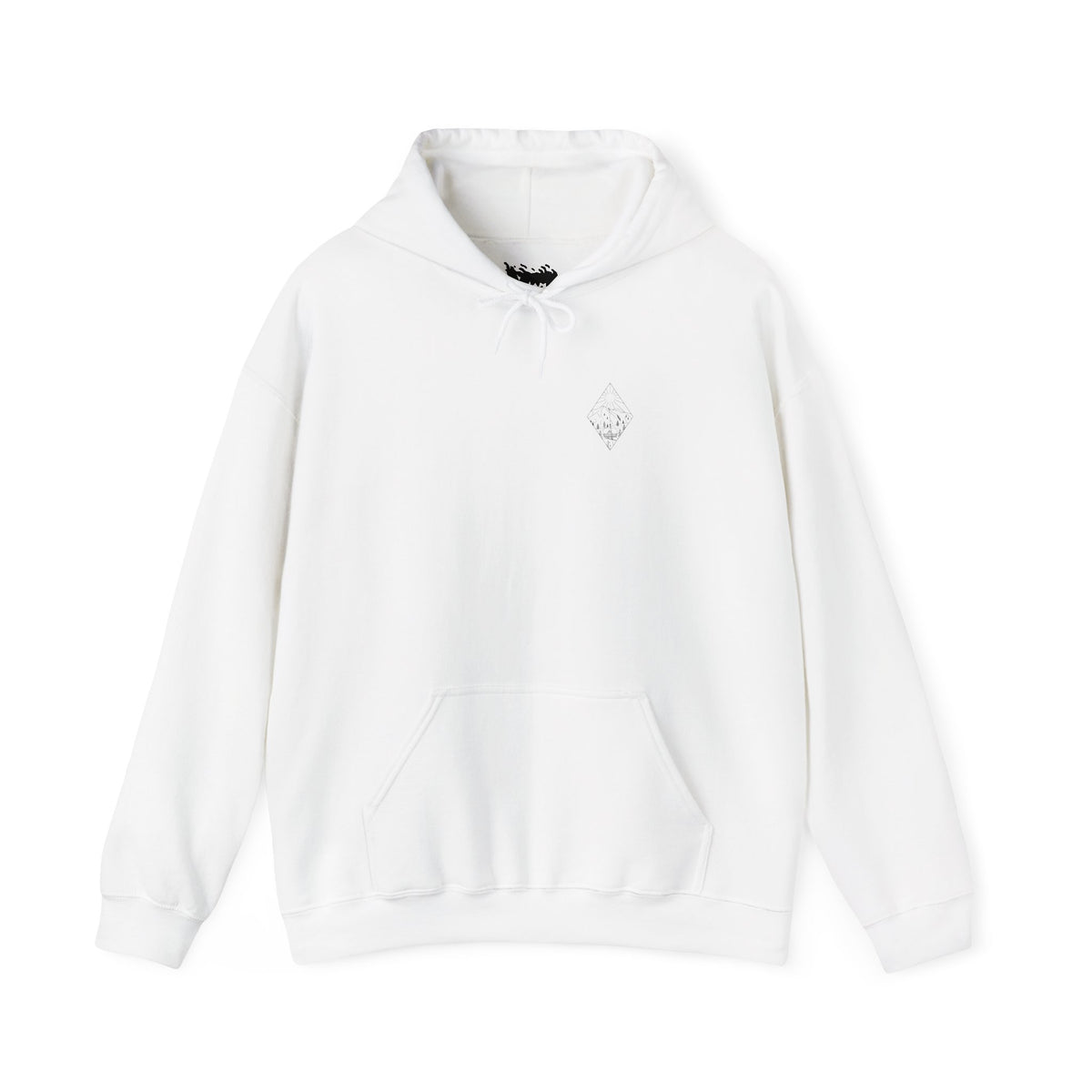 Chairlift - Black/White - Unisex Heavy Blend Hooded Sweatshirt
