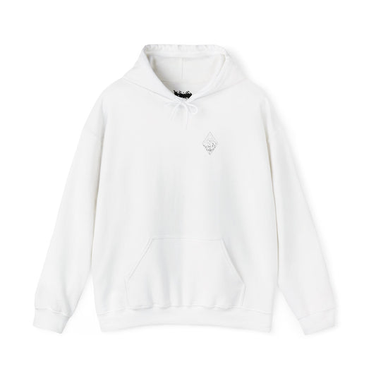 Chairlift - Black/White - Unisex Heavy Blend Hooded Sweatshirt
