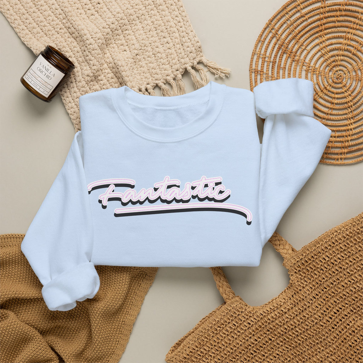Fantastic - wht - Unisex Heavy Blend™ Crewneck Sweatshirt