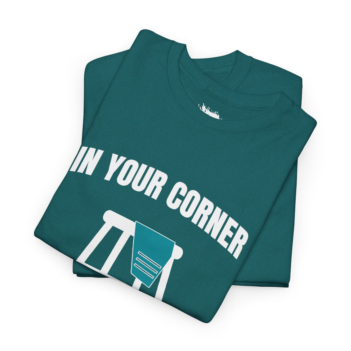 IMA Supporter – In Your Corner – Black/White – Teal Cervical Cancer Awareness Tee