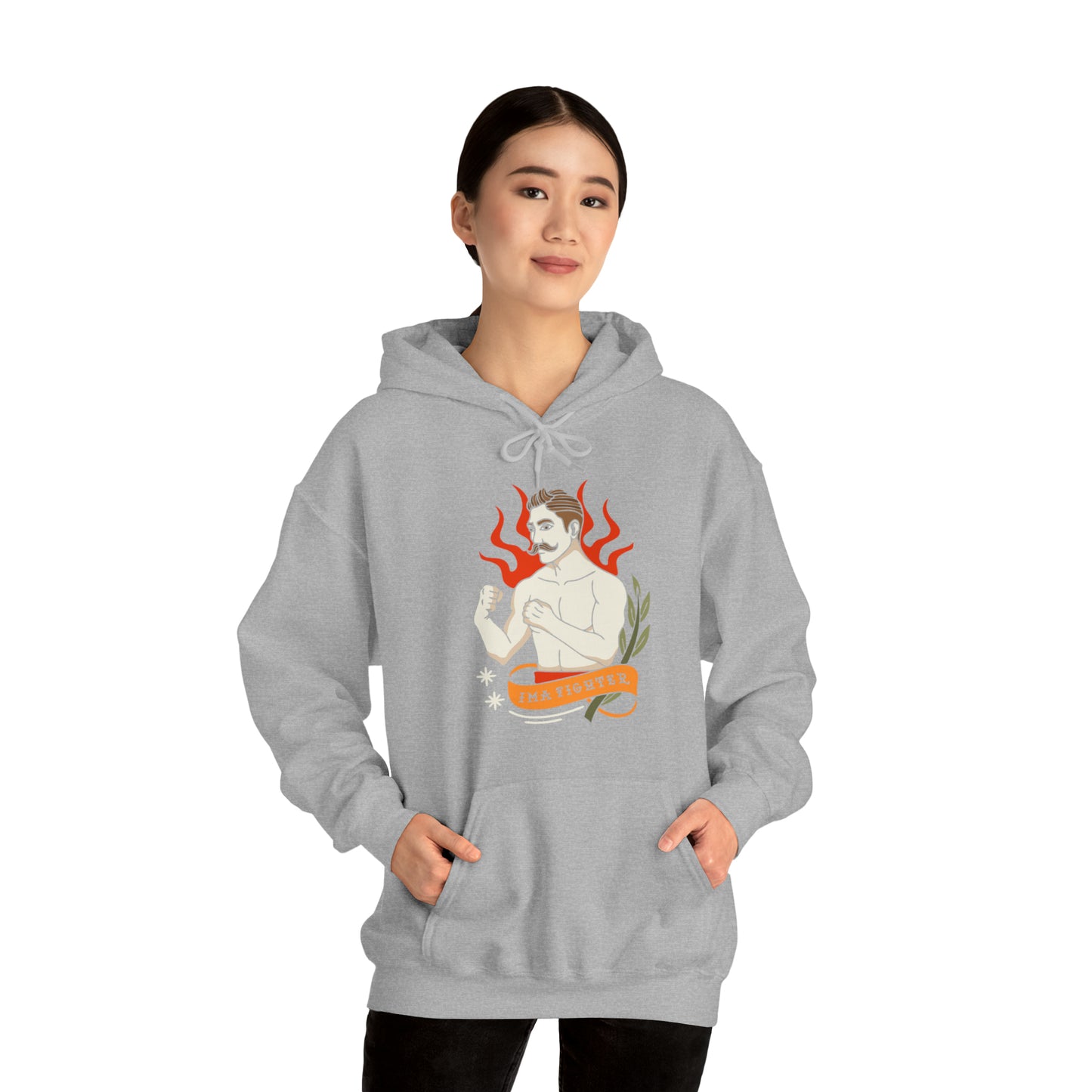 Fighter 1 - Unisex Heavy Blend™ Hooded Sweatshirt