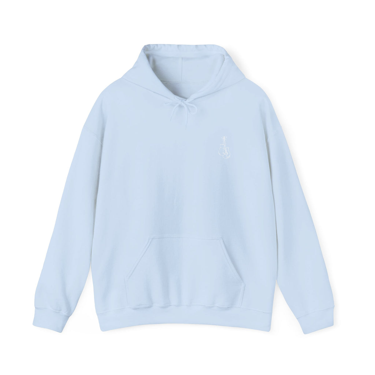 Fighter Small Text Hoodie - White
