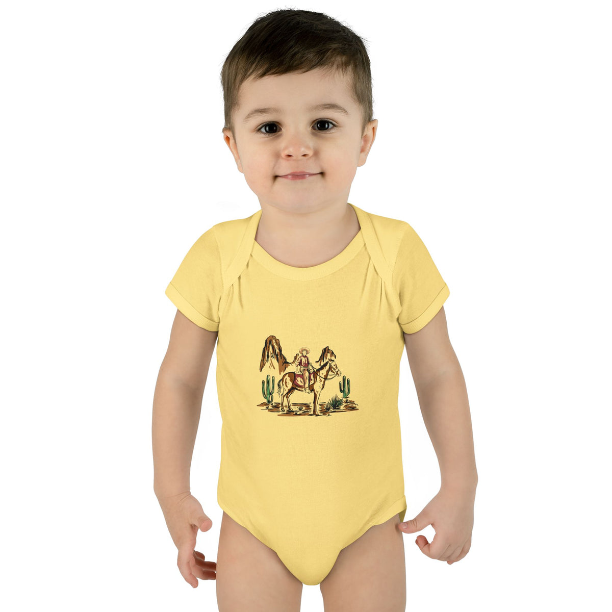 Cowboy - Infant Baby Rib Bodysuit