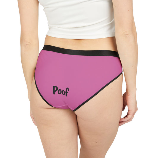 Poof - Funny Women's Underwear - Comfy Cheeky Briefs, Cute Panties for Every Day, Gifts for Her, Sassy Lingerie, Fun Undergarments