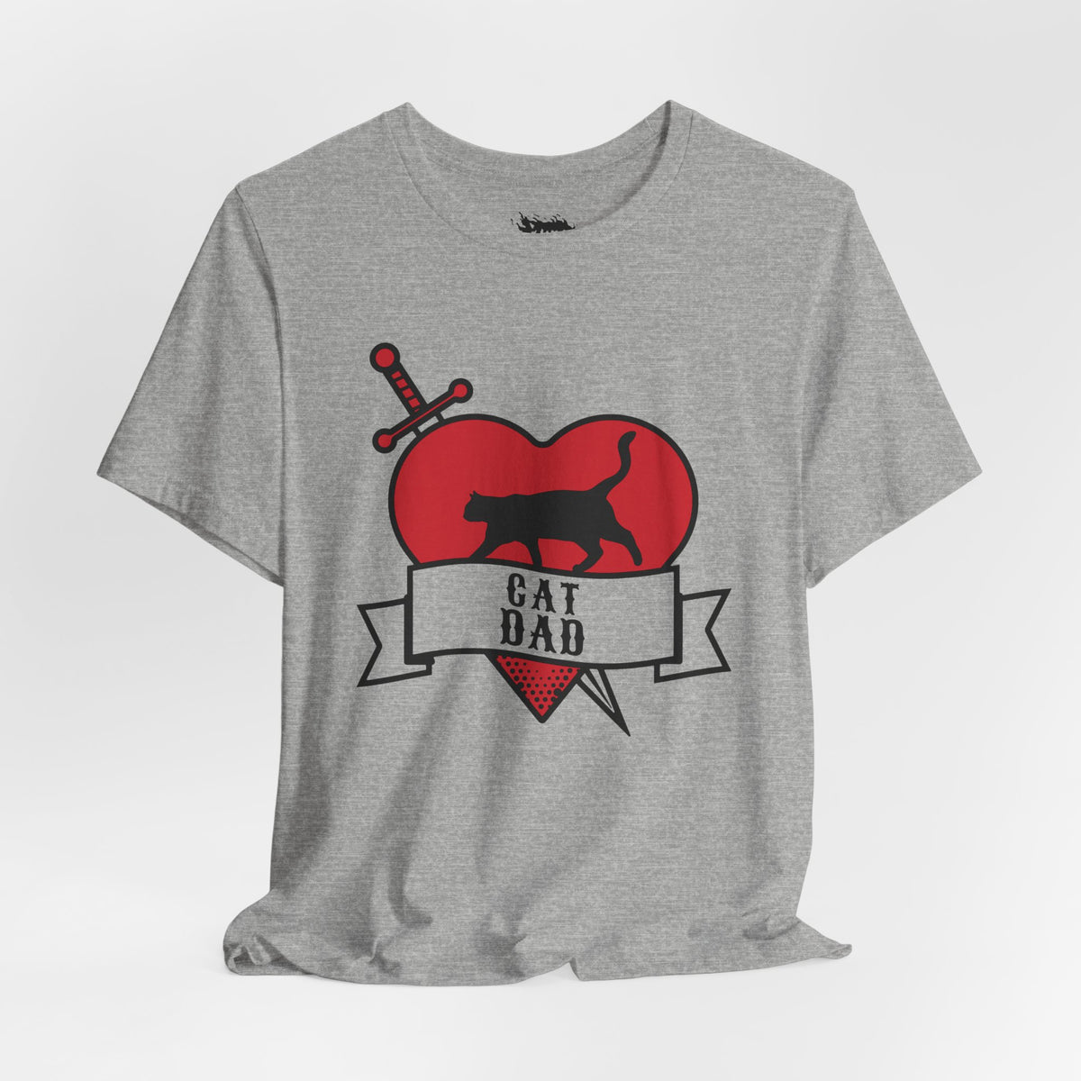 Cat Dad Tattoo Flash Tee