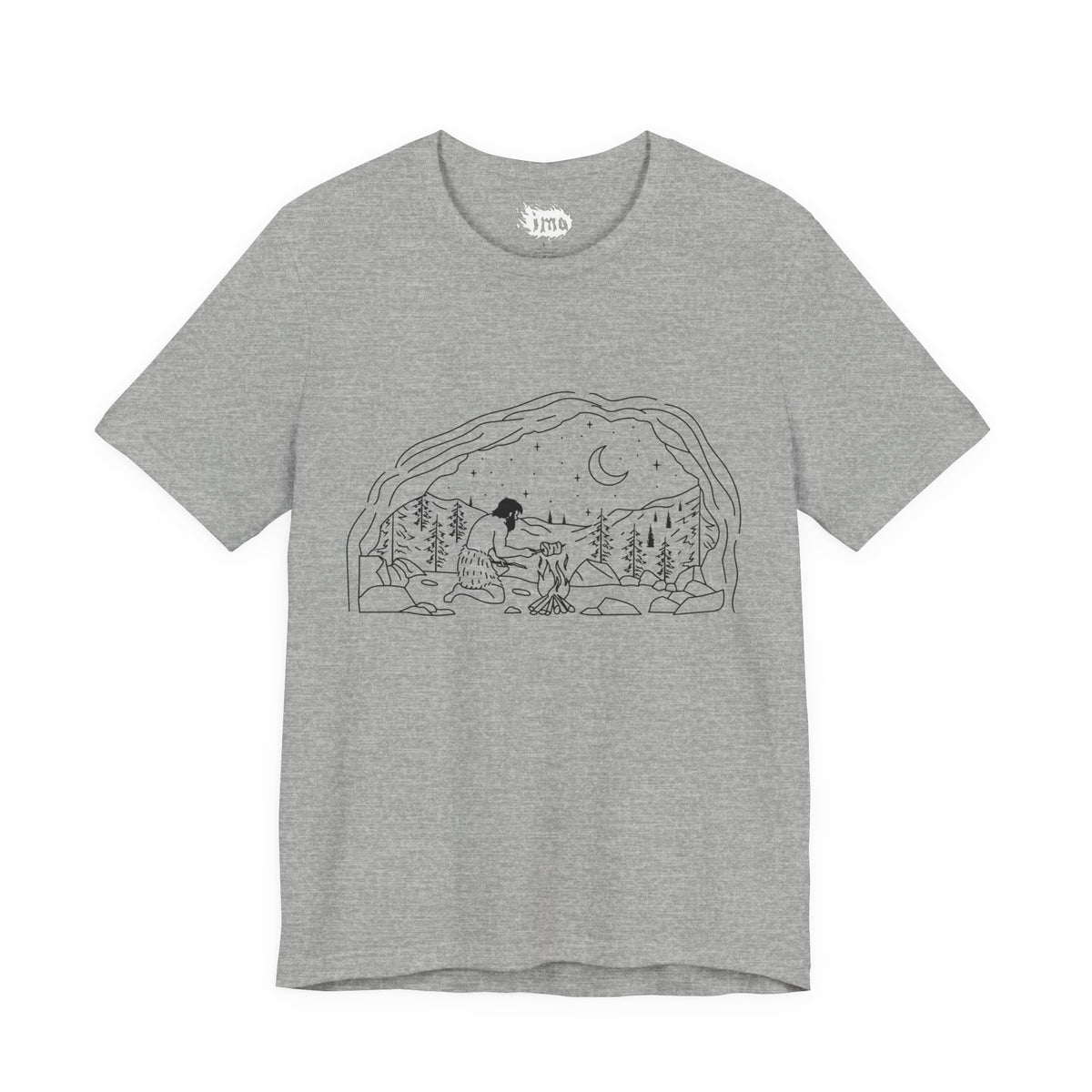 Caveman - blk - Unisex Jersey Short Sleeve Tee