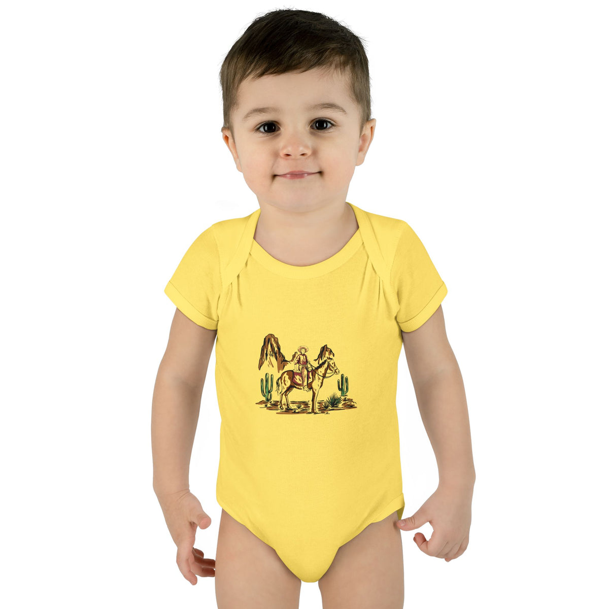 Cowboy - Infant Baby Rib Bodysuit