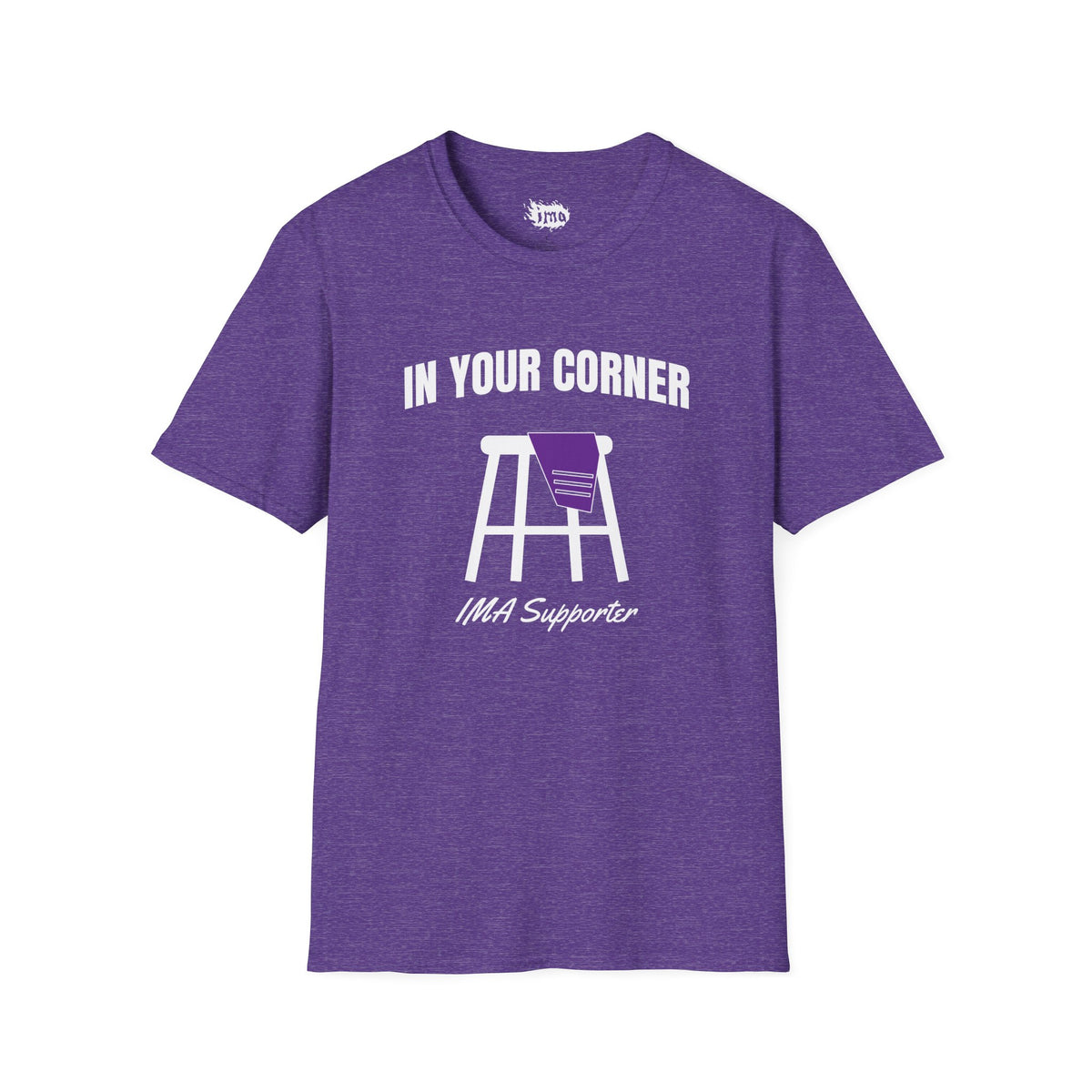 IMA Supporter – In Your Corner – Black/White – Purple Pancreatic Cancer Awareness Tee