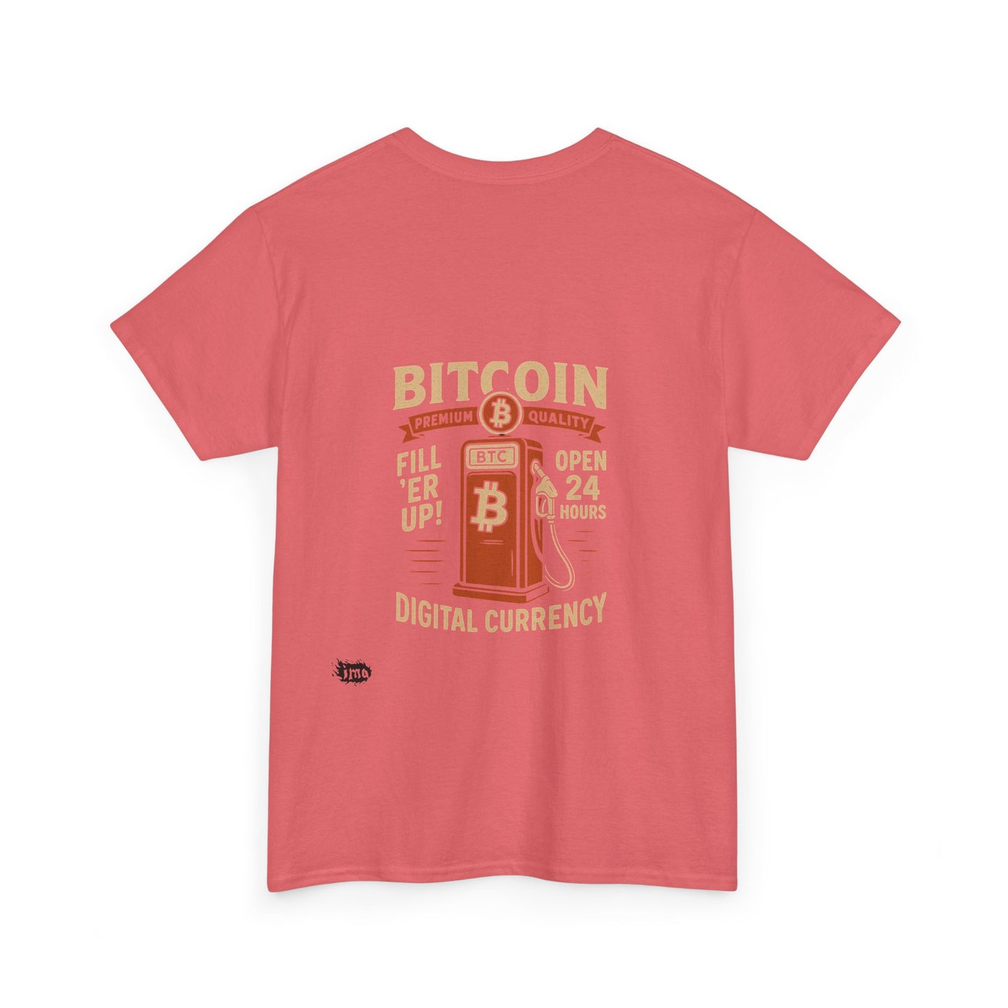 Bitcoin - Gas - Unisex Heavy Cotton Tee with Minimalist Design - Perfect for Everyday Wear