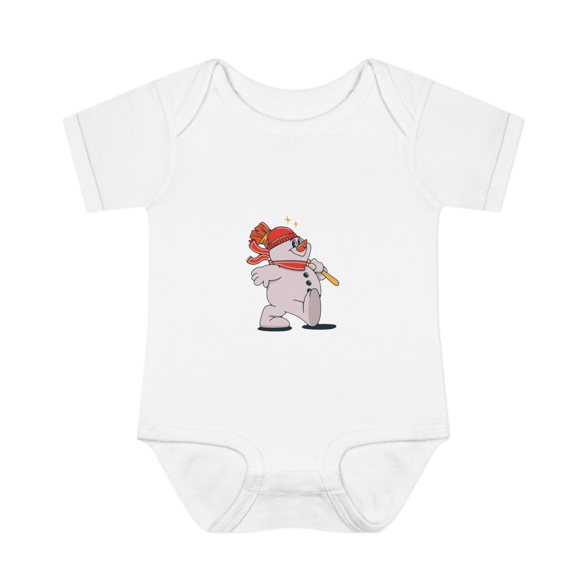 Snowman - Infant Baby Rib Bodysuit