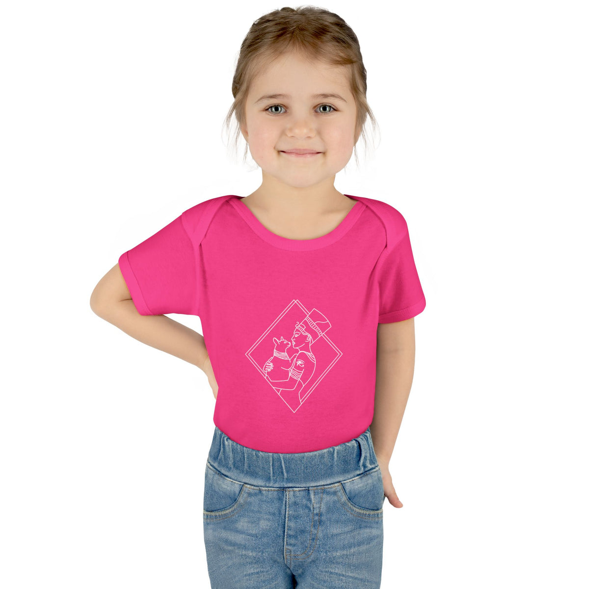 Cat Lady - Egyptian Queen - wht - Infant Baby Rib Bodysuit