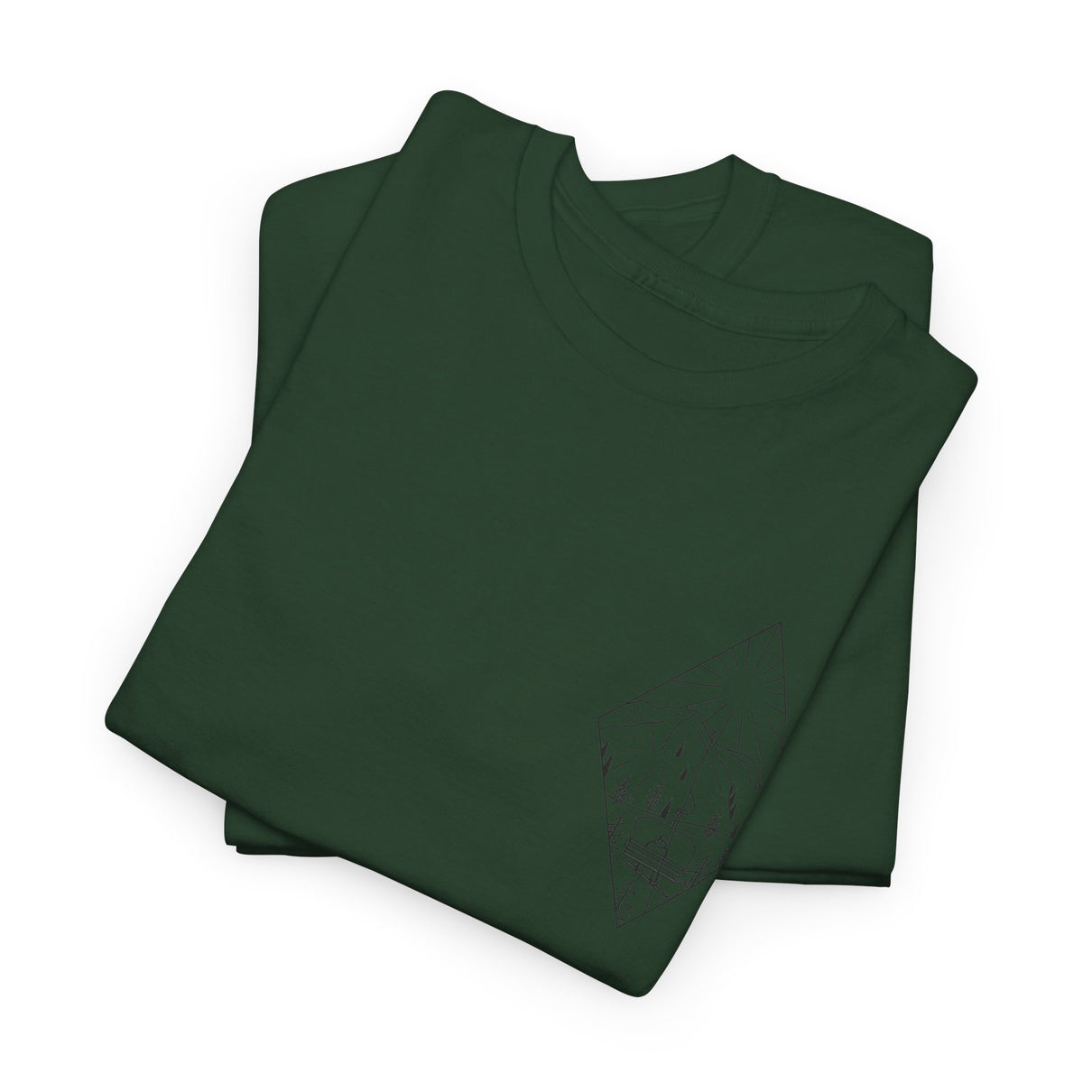 Chairlift - blk - Unisex Heavy Cotton Tee