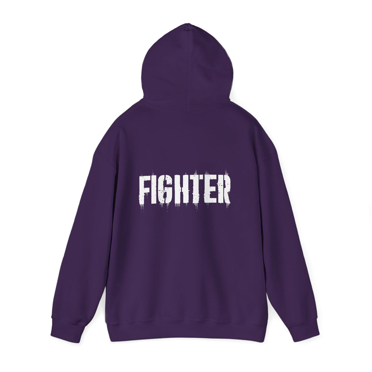 IMA Fighter – Purple Pancreatic Cancer Awareness Text Hoodie