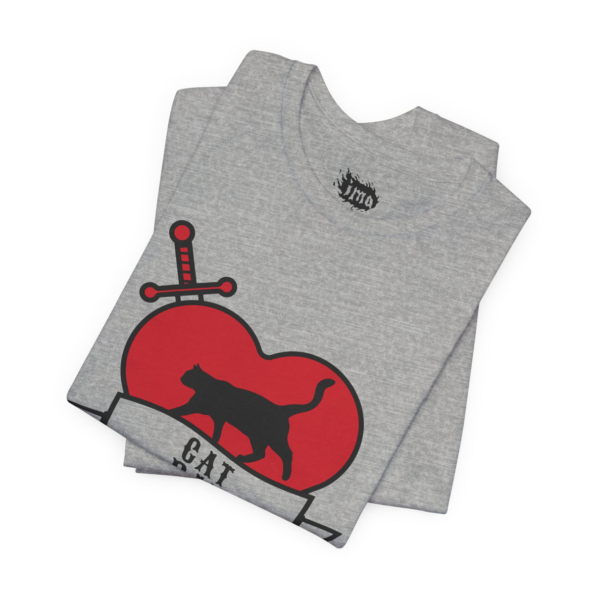 Cat Dad Tattoo Flash Tee