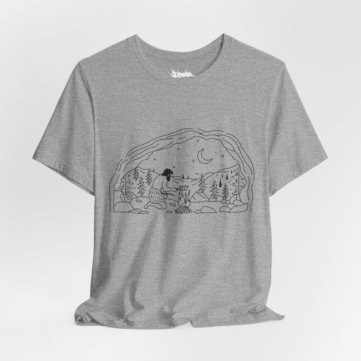 Caveman - blk - Unisex Jersey Short Sleeve Tee