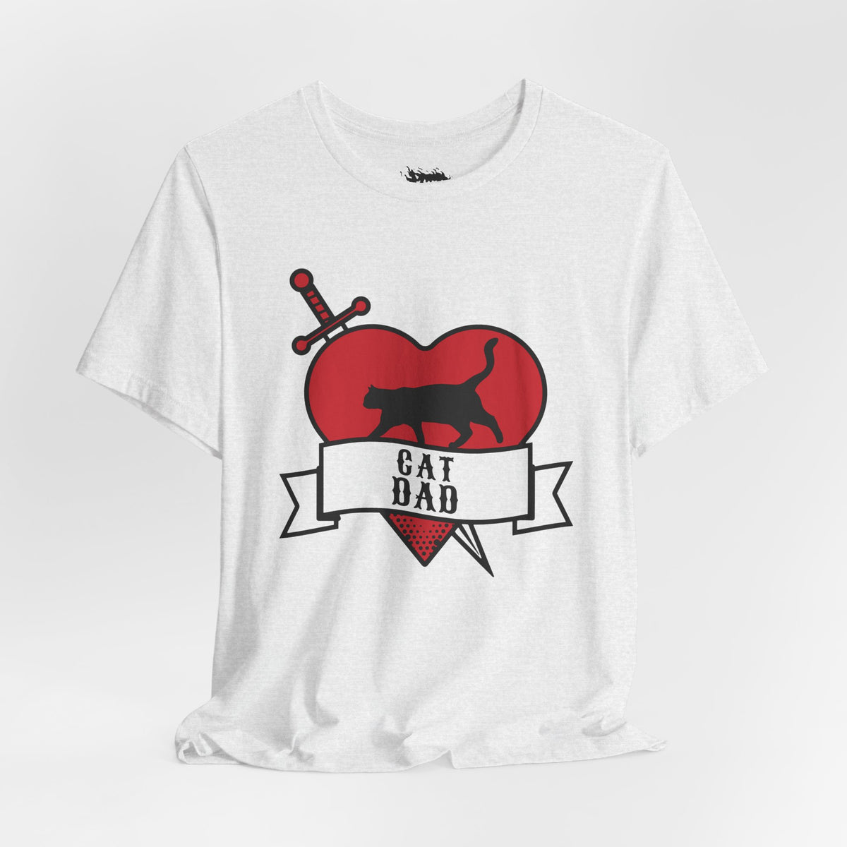 Cat Dad Tattoo Flash Tee