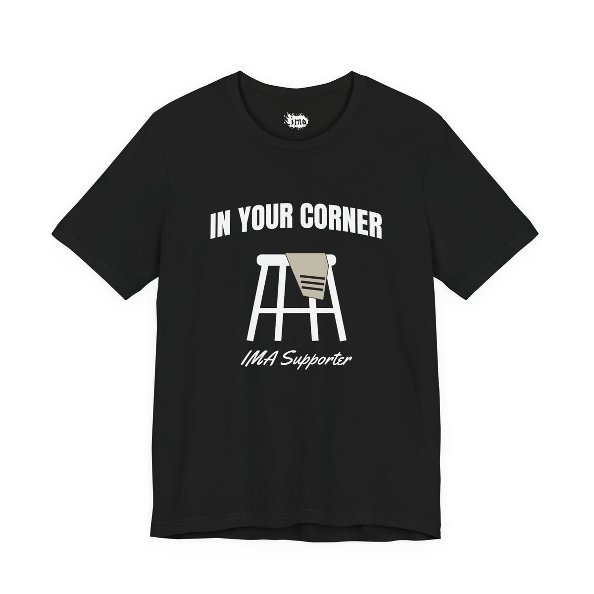 IMA Supporter – In Your Corner – Black/White – Pearl Lung Cancer Awareness Tee