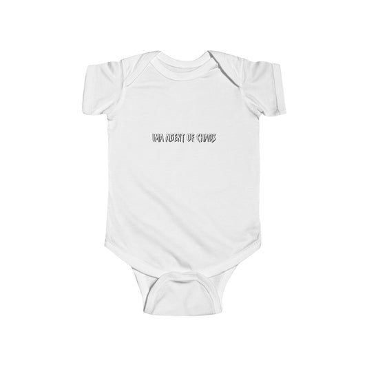 Agent of Chaos Baby Bodysuit - Black Text