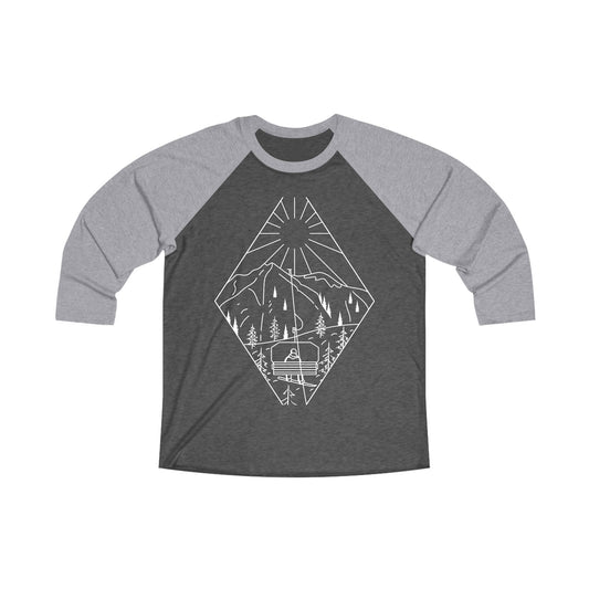 Chairlift - Unisex Tri-Blend 3/4 Raglan Tee