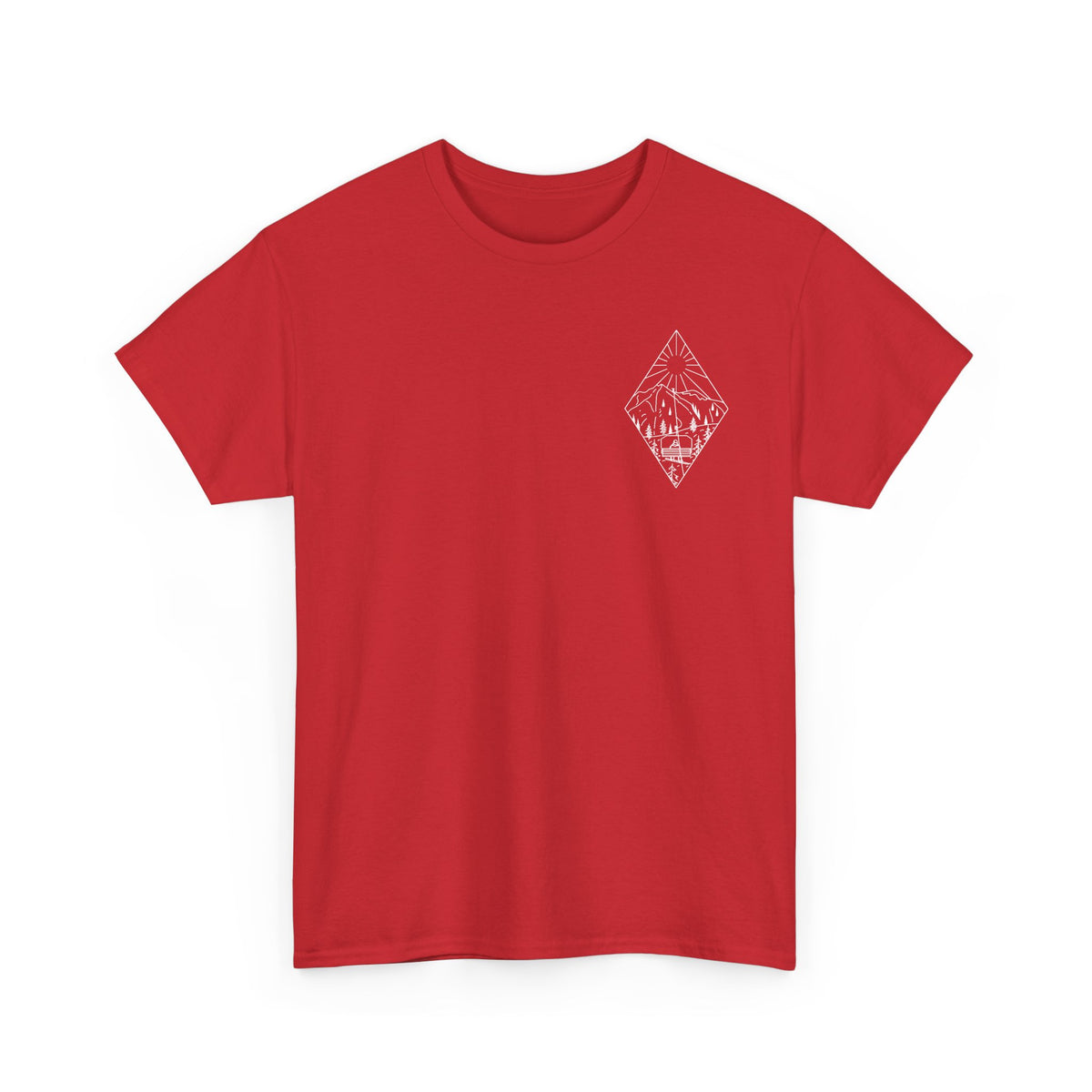Chairlift - wht - Unisex Heavy Cotton Tee