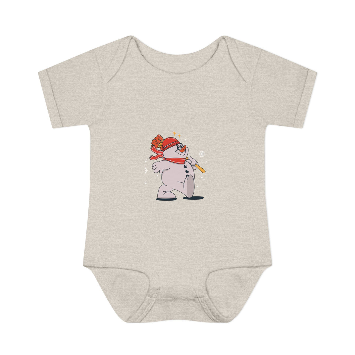 Snowman - Infant Baby Rib Bodysuit