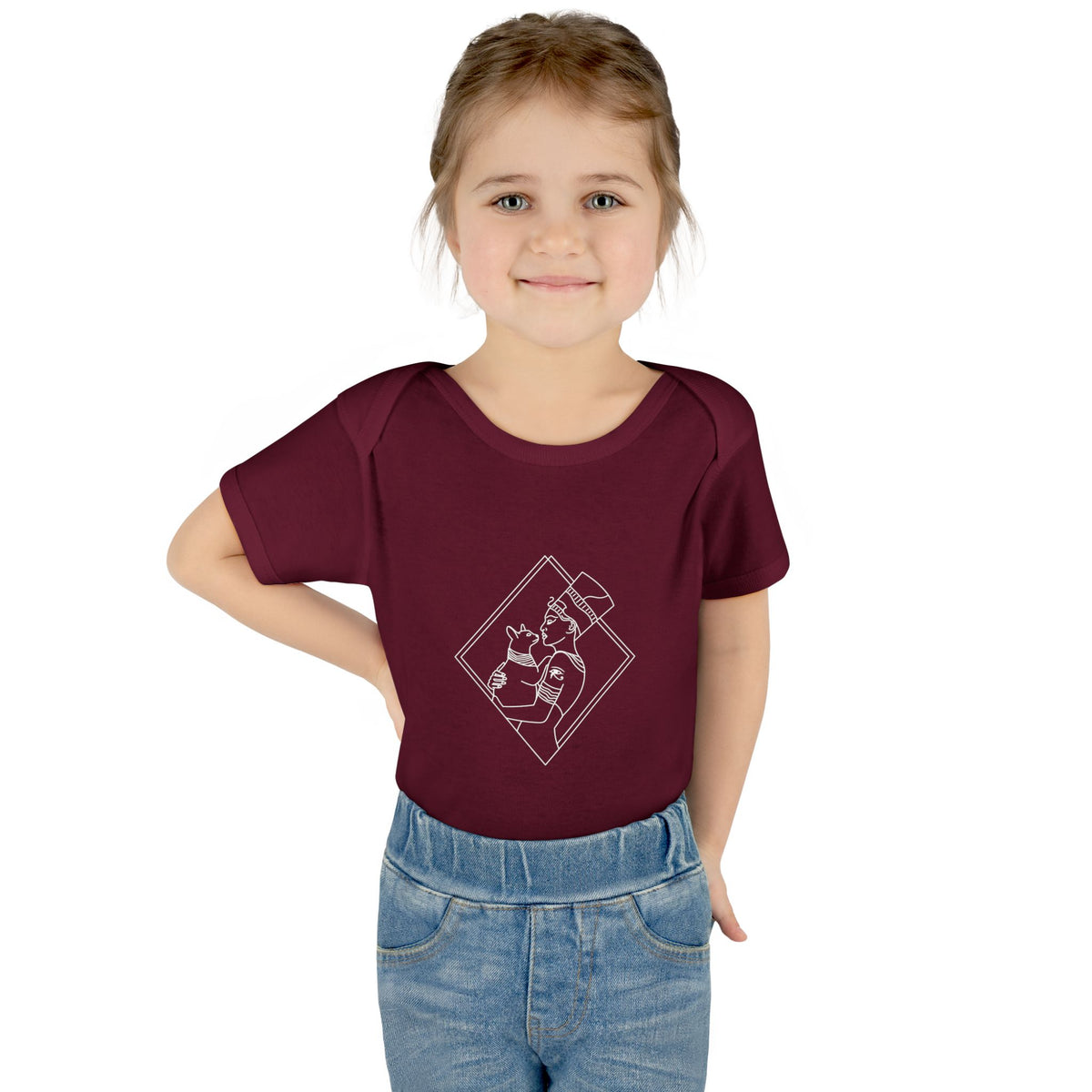 Cat Lady - Egyptian Queen - wht - Infant Baby Rib Bodysuit